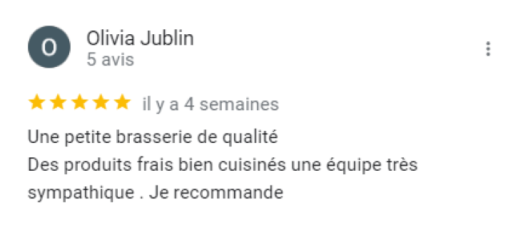 Avis Olivia Jublin